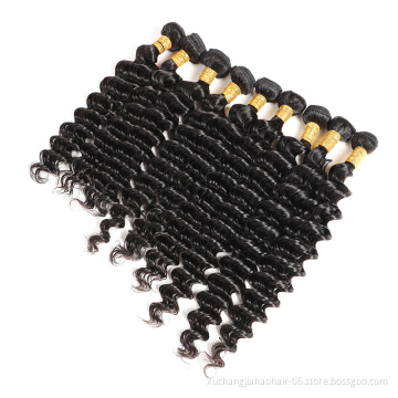 Virgin Cuticle Aligned Raw Cambodian Wholesale Sample Hair Bundles, Brazilian Deep Wave Bundles Virgin Hair